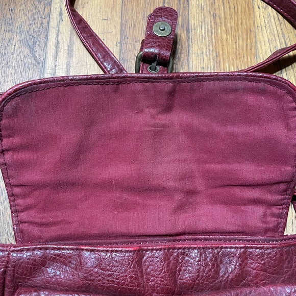 Vintage Mini Handbag Burgundy - Picture 7 of 15